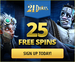 21Dukes - Up to $1450 on
                                        your first 3 deposits!