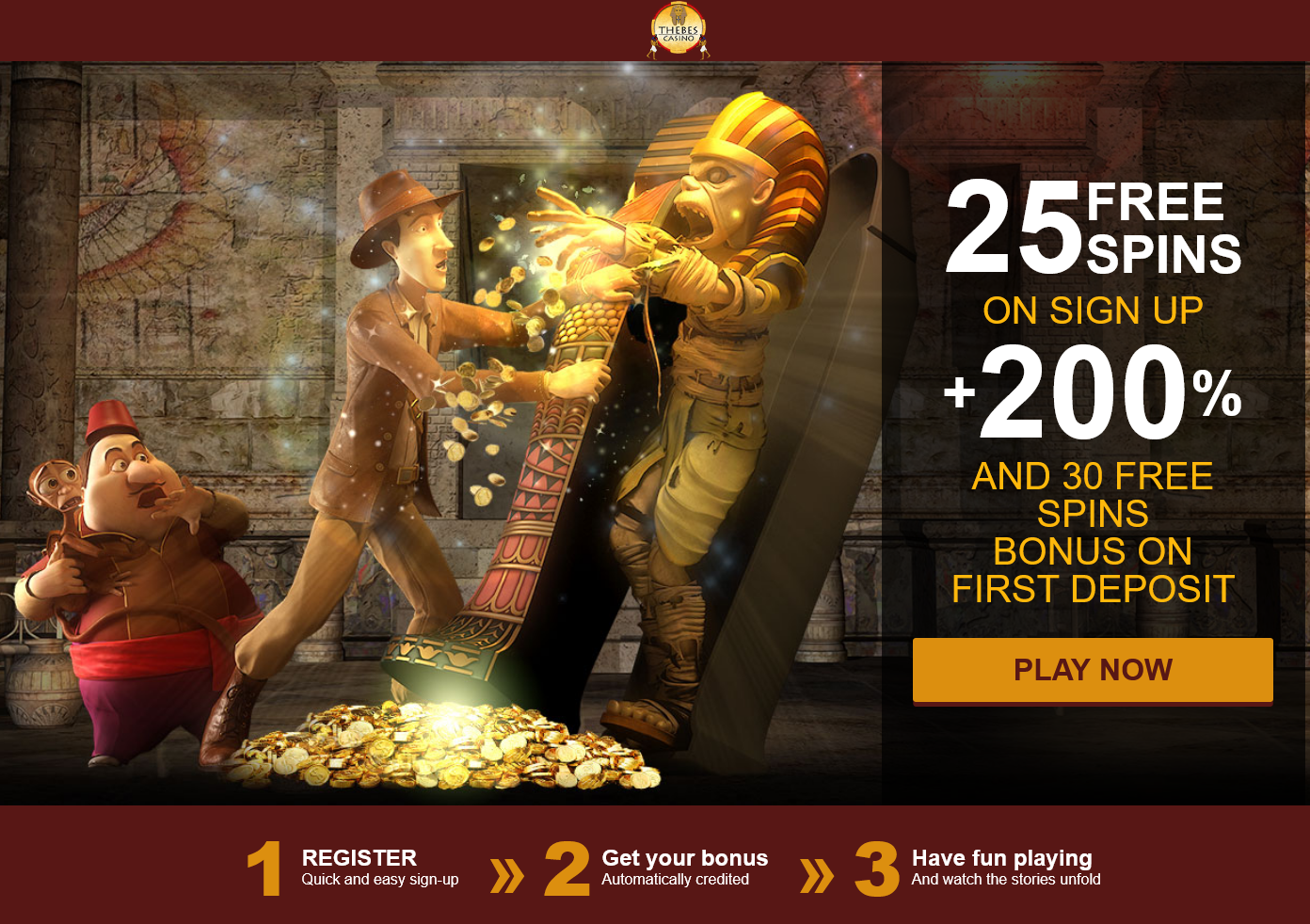 25 FREE SPINS ON SIGN UP