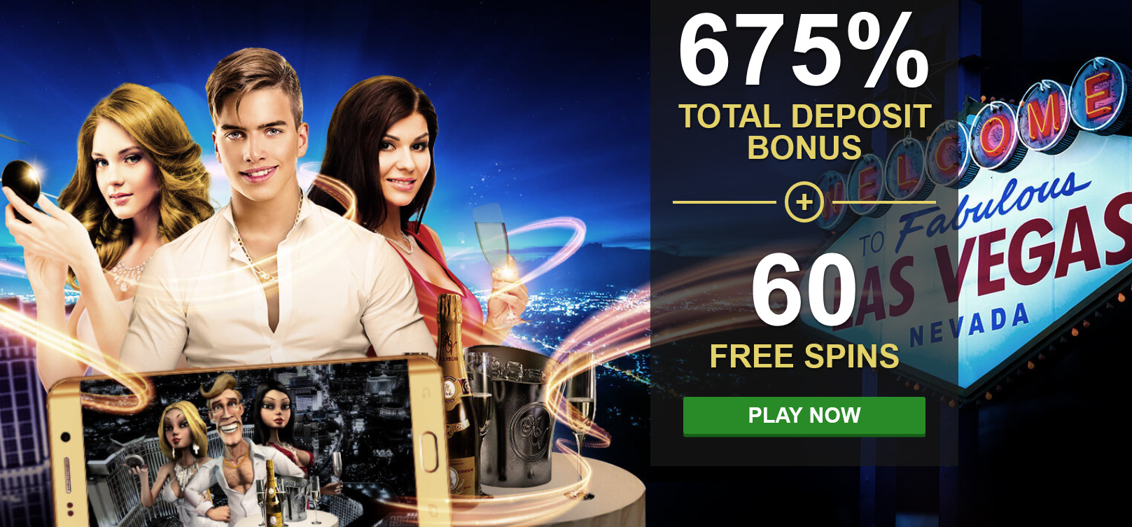Rich Casino - 675% + 60 Free Spins